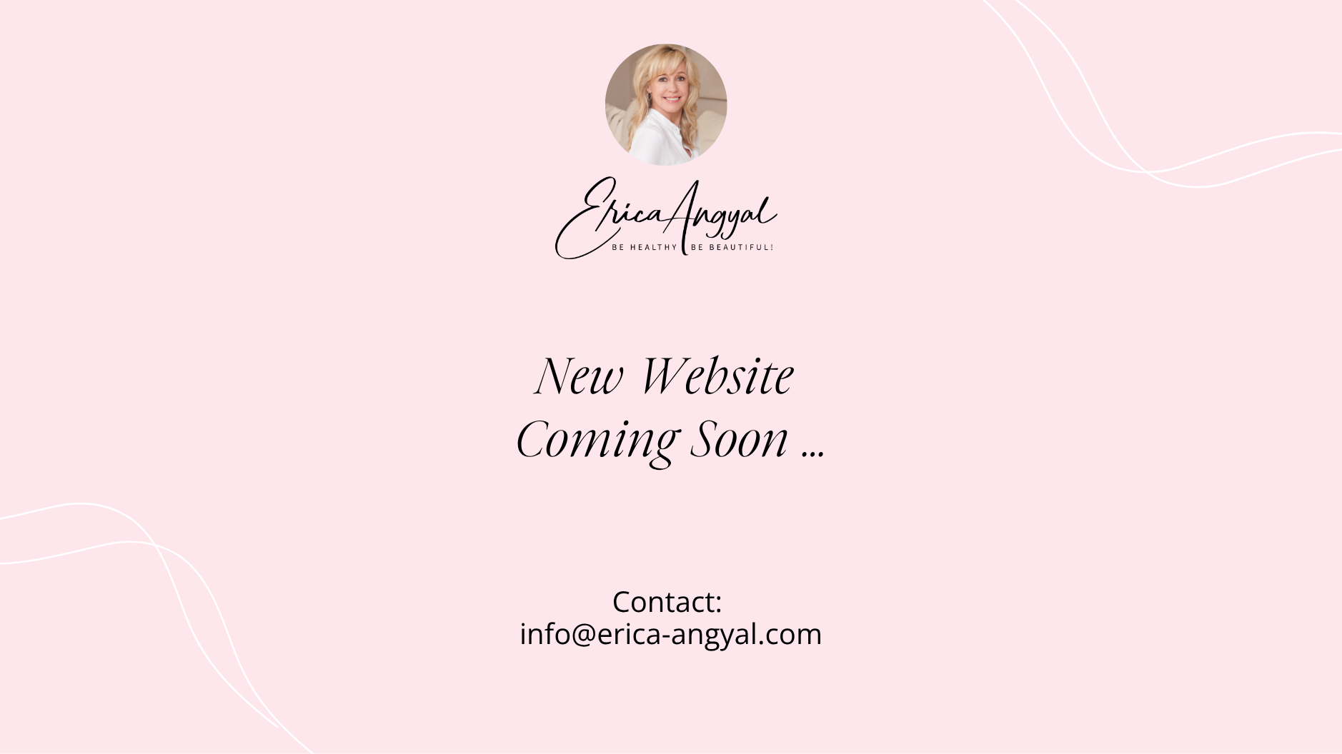 New Website Coming Soon – Erica Angyal
